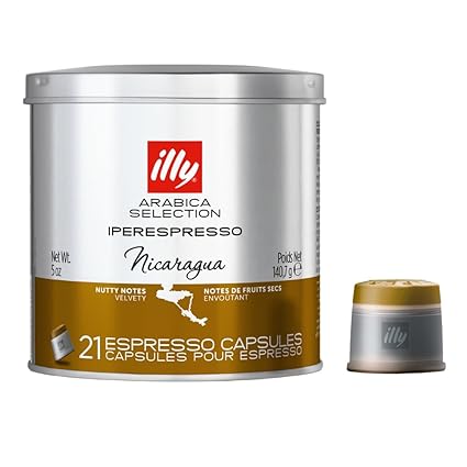 illy iperEspresso Capsules -Nicaragua Capsule - 21 Capsules.