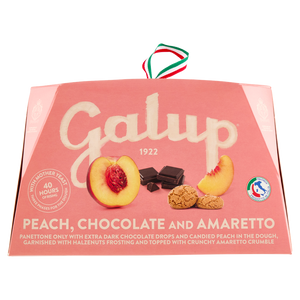 Galup - Panettone Peach, Chocolate and Amaretto - 750g (26.5oz)