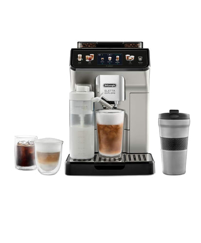 Delonghi - Eletta Explore Fully Automatic Espresso Machine with Cold Brew Technology ECAM45086S