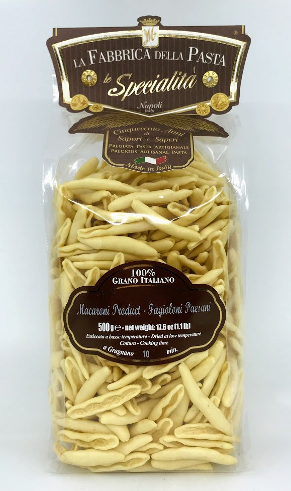 La Fabbrica Della Pasta Di Gragnano - Macaroni Fagioloni Paesani - 500g (17.6 oz)