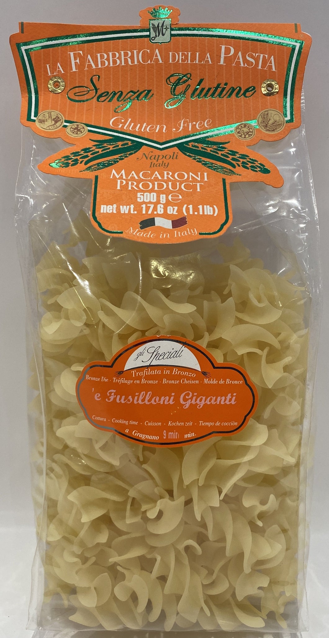 La Fabbrica Della Pasta Senza Glutine - `E Fusilloni Giganti - 17.6 oz ...