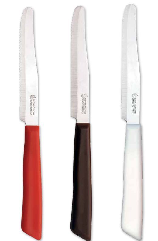 Inoxbonomi Italian Table Stainless Steel Knife 11 cm Green, Set of 6